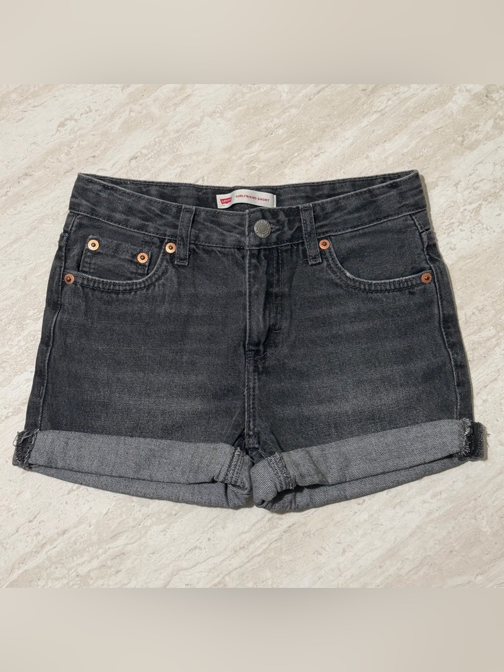 NWOT Levi’s Little Girl Black “Girlfriend Shorts” *10